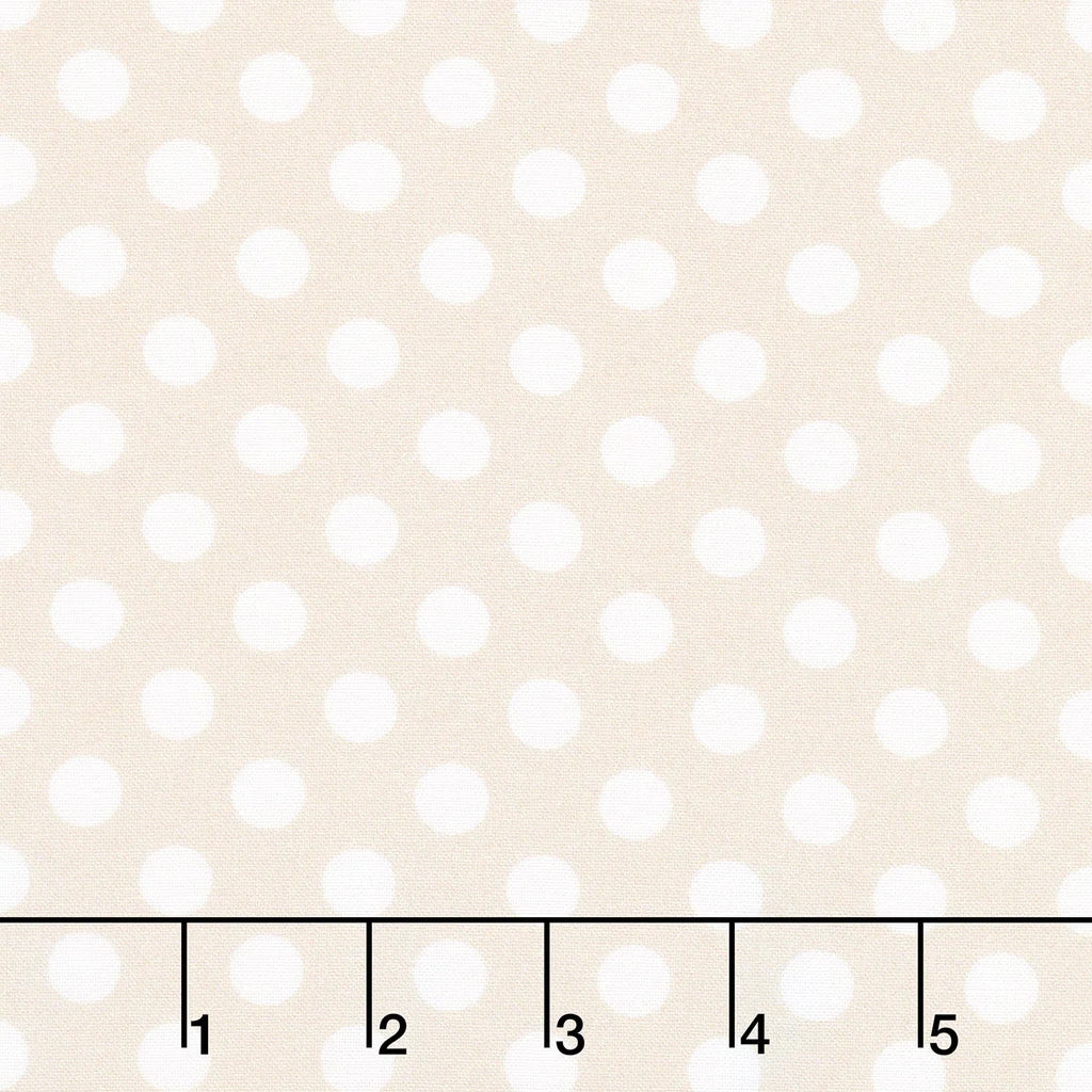Dots Cream 108" Quilt Backing - Kimberbell & Maywood Studio