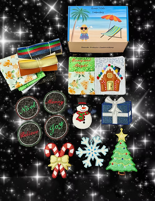 Christmas Workshop Kit - Beach Potato Embroidery