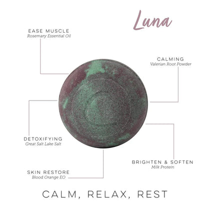 Cosset - Luna Therapy Bath Bomb (Sedating Milk Bath)