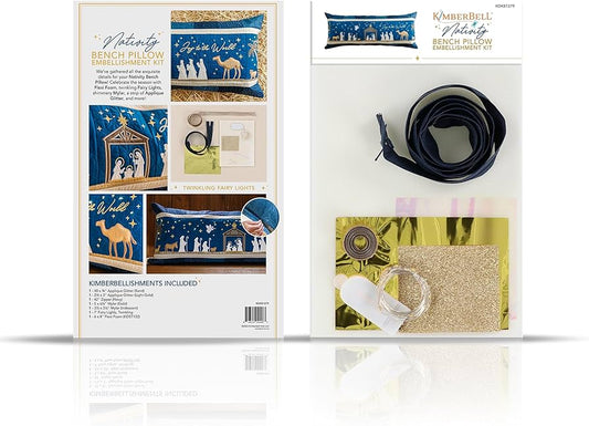 Nativity Bench Pillow Embellishment Kit - Kimberbell