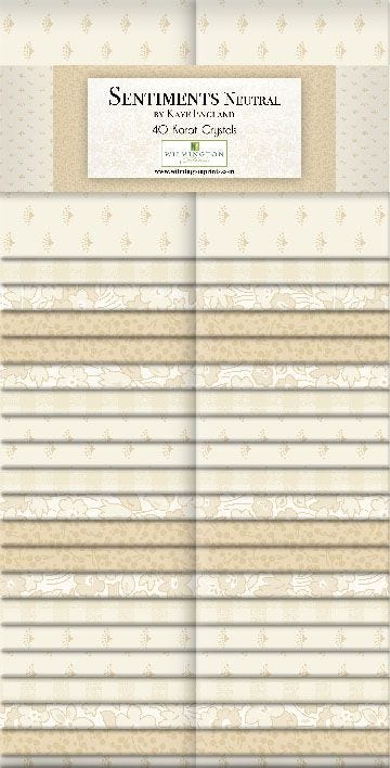 Sentiments Neutral By Kaye England 40 Karat Crystals Wilmington Prints