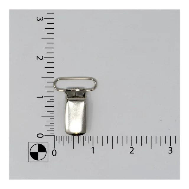 Dritz Suspender/Mitten Nickle Clips 2Pk. Sz.1in