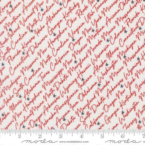 Independence Day Vanilla Red - Moda Fabrics