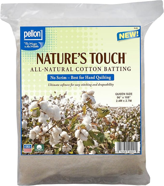 Pellon Natural Cotton Batting - Queen 96x108