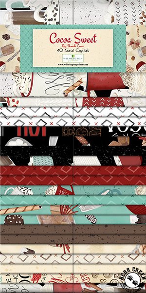 Cocoa Sweet 40 Karat Crystals by Wilmington Prints