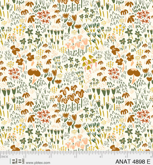 AU Naturel Meadow Ecru - P&B Textiles