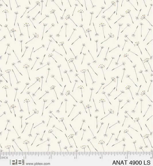 AU Naturel Dandelion Light Steel Green - P&B Textiles
