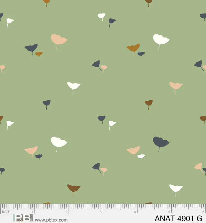 AU Naturel Ginko Green - P&B Textiles