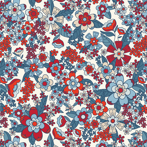 Bloomin’ Americana Stay Groovy Brave - Art Gallery Fabrics