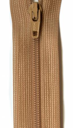 Beulon Polyester Coil Zipper 7in Camel