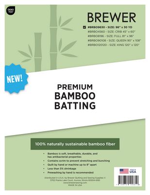 Premium Bamboo Batting 96 in