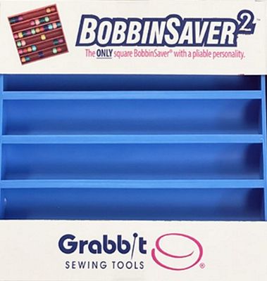 Bobbinsaver 2 Blue Square - Grabbit Sewing Tools