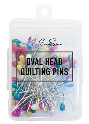 Quilting Pins Oval Head 5.5cm 100 ct Box - Ever Sewn