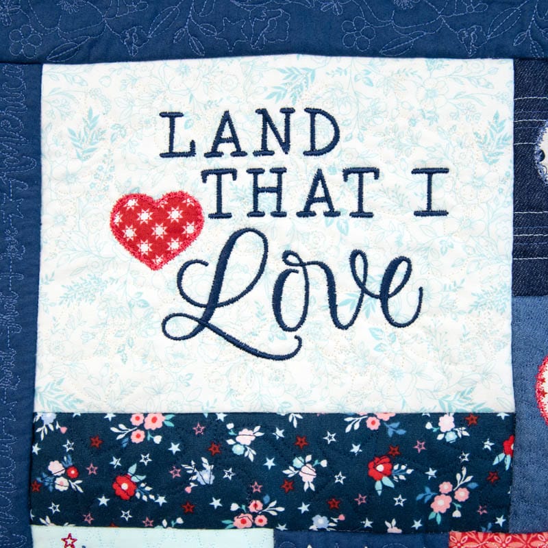 Kimberbell Star-Spangled Beauty Ladder Quilt