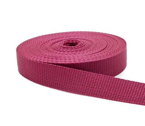 2yd Polypro Belt/Strapping 1in Raspberry - Fabany