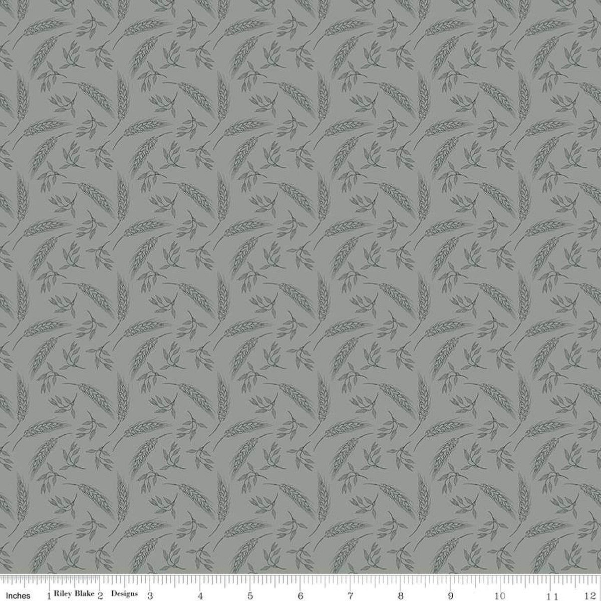 A Walk on the Prairie Wheat Sage Gray - Riley Blake Designs