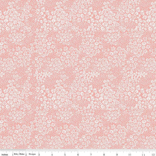 A Walk on the Prairie Silhouette Coral - Riley Blake Designs