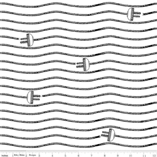 Press On Cord Stripe White - Riley Blake Designs