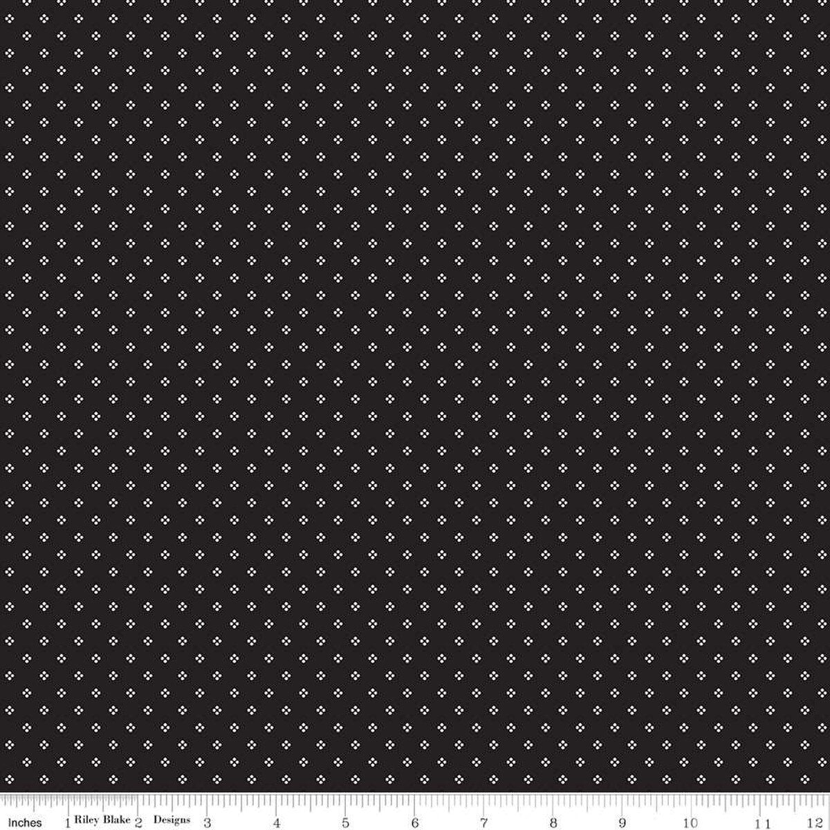 Midnight Meadow Calico Black - Riley Blake Designs