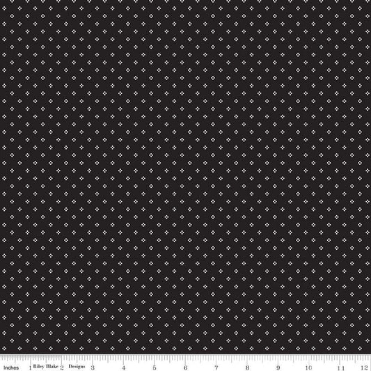 Midnight Meadow Calico Black - Riley Blake Designs