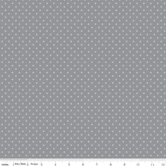 Midnight Meadow Calico Gray - Riley Blake Designs