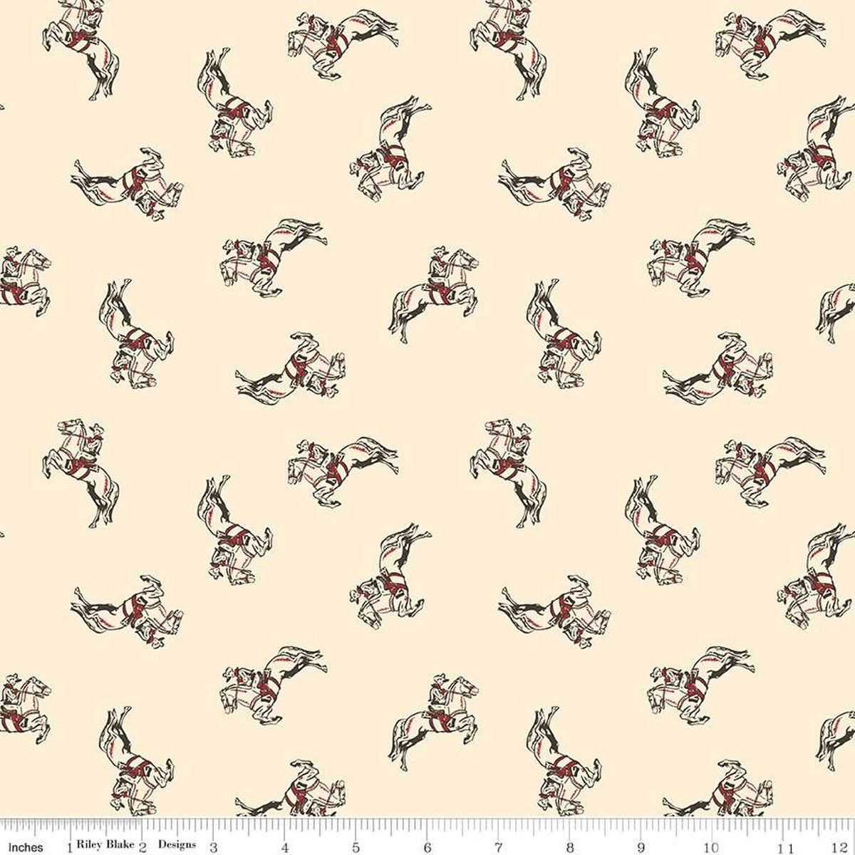 Cowboys Cowboy Cream - Riley Blake Designs