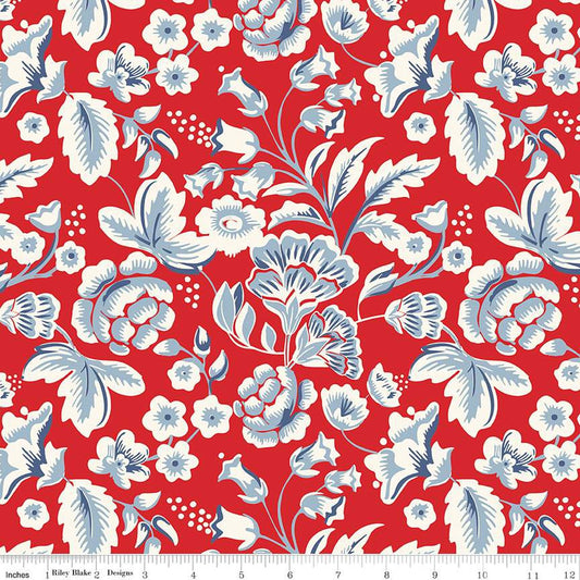 Freedom Garden Main Red - Riley Blake Designs