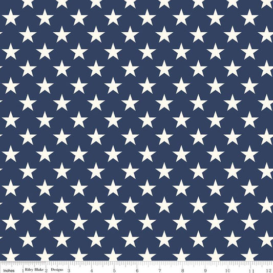 Freedom Garden Stars Blue - Riley Blake Designs