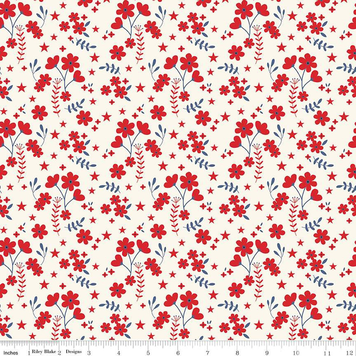 Freedom Garden Ditsy Floral Multi - Riley Blake Designs