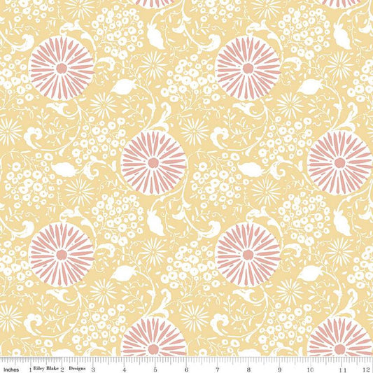 Love Me More Botanical Yellow - Riley Blake Designs
