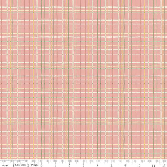 Love Me More Plaid Pink - Riley Blake Designs
