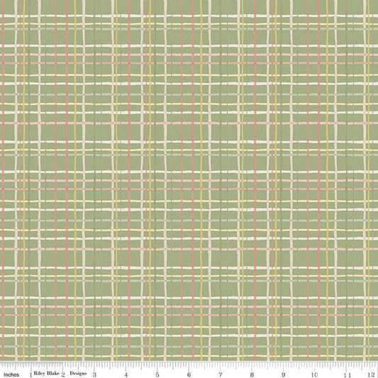 Love Me More Plaid Green - Riley Blake Designs