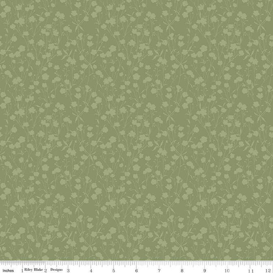 Love Me More Tonal Green - Riley Blake Designs