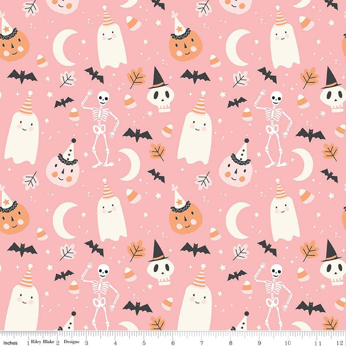 Hey Pumpkin Main Pink - Riley Blake Designs