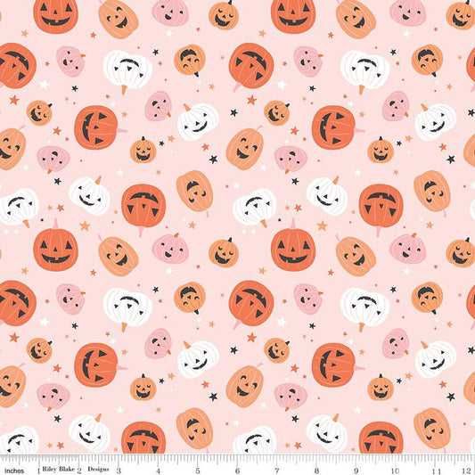 Hey Pumpkin Pumpkins Blush - Riley Blake Designs