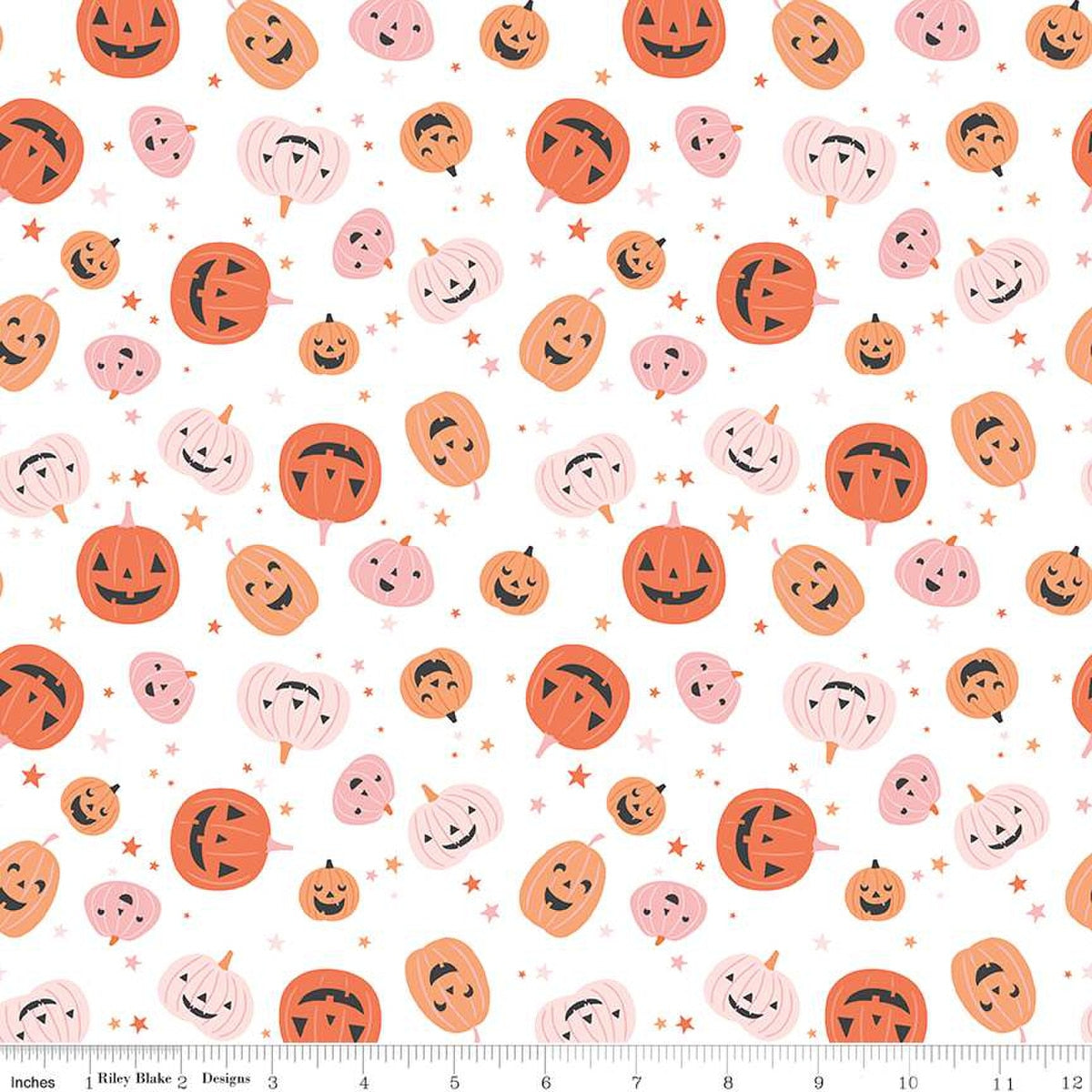 Hey Pumpkin Pumpkins White - Riley Blake Designs