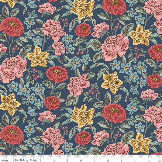 Emma Hartfield Navy - Riley Blake Designs
