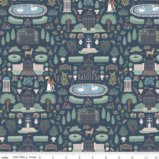 Emma Highbury Navy - Riley Blake Designs