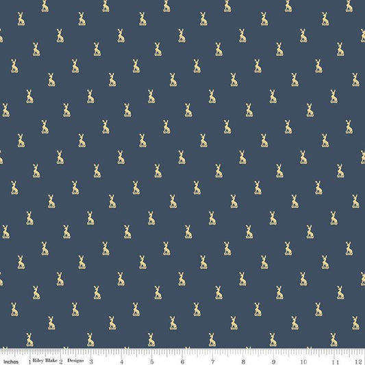 Emma Austen Family Crest Navy - Riley Blake Designs