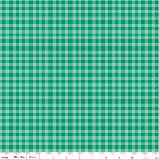 Hand Made Gingham Green - Riley Blake Designs