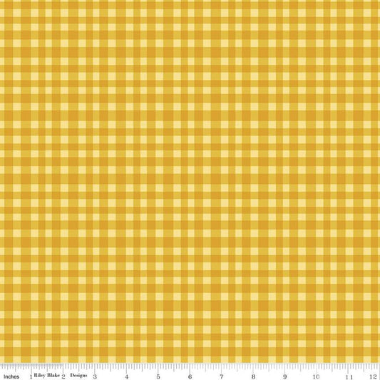 Hand Made Gingham Yellow - Riley Blake Designs