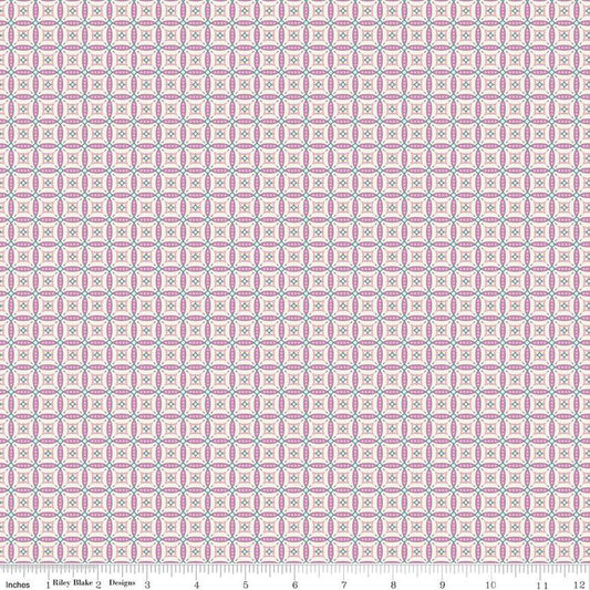 Juju's Petals Mosaic Lilac - Riley Blake Designs