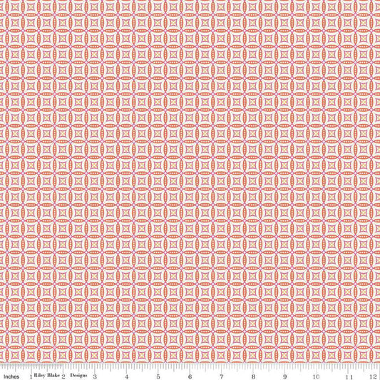 Juju's Petals Mosaic Orange - Riley Blake Designs