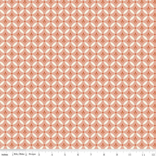 Morning Latte Tile Pink - Riley Blake Designs
