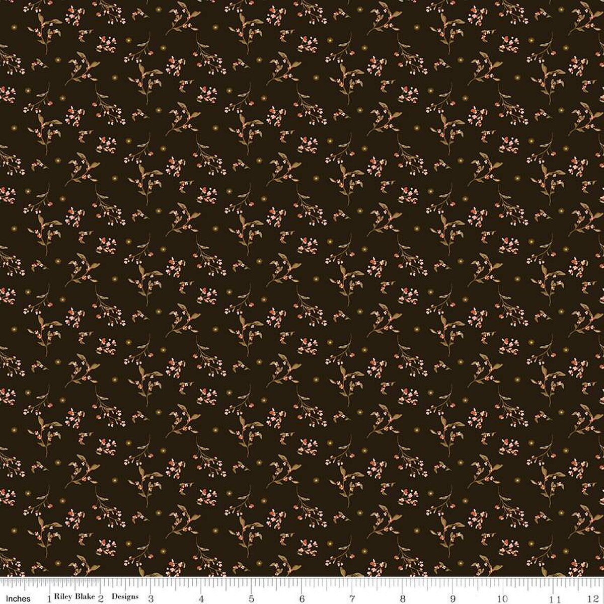 Morning Latte Berries Espresso - Riley Blake Designs