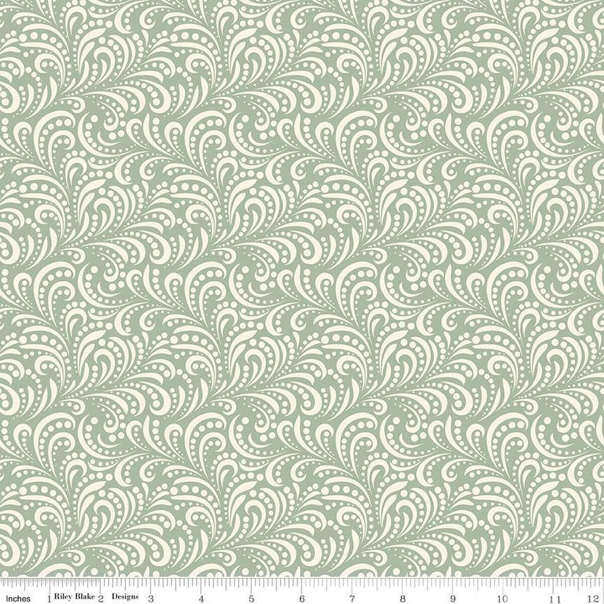 Morning Latte Swirls Aloe - Riley Blake Designs