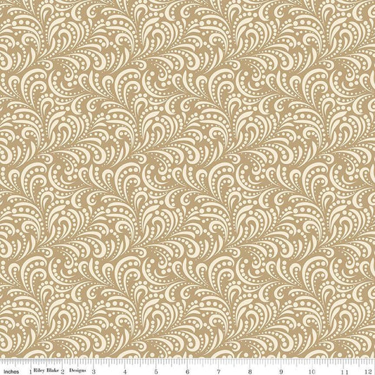 Morning Latte Swirls Camel - Riley Blake Designs
