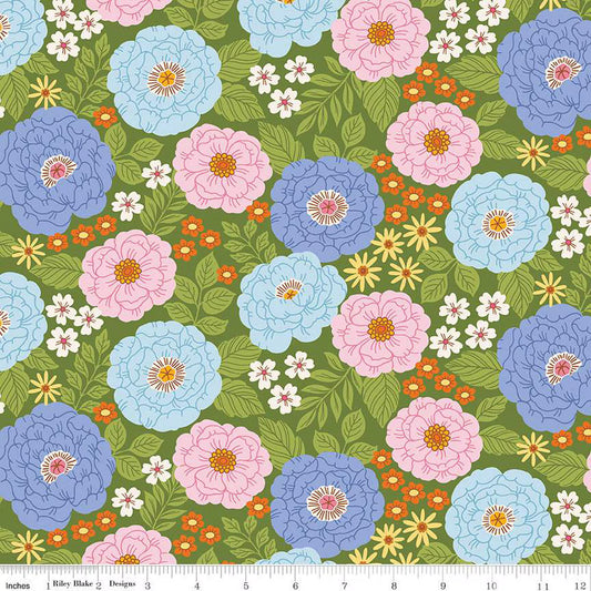 Little Darlin' Main Green - Riley Blake Designs