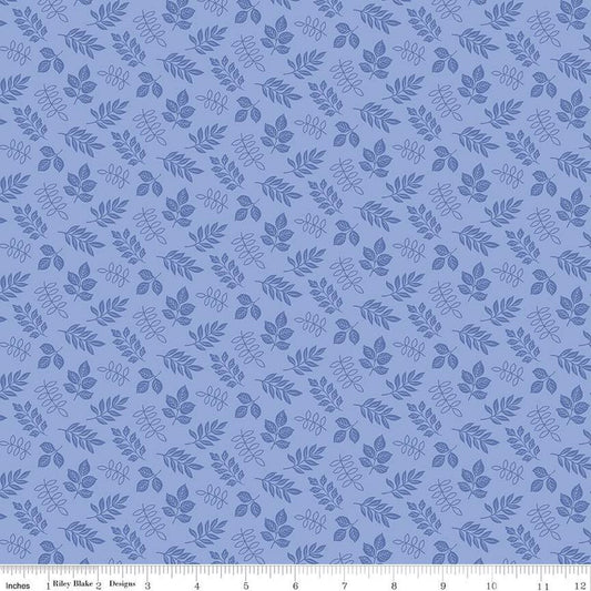 Little Darlin' Leaves Periwinkle - Riley Blake Designs