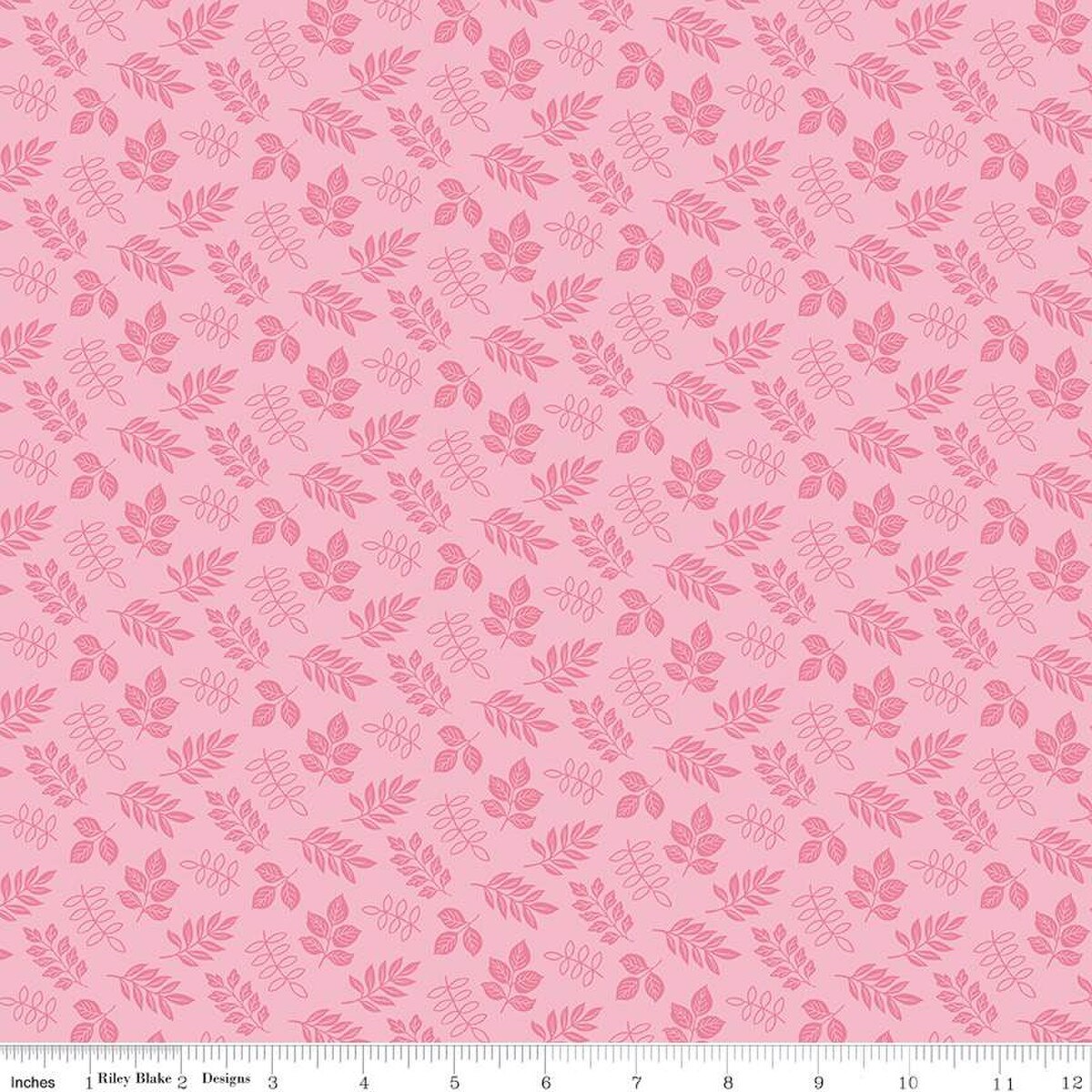 Little Darlin' Leaves Pink - Riley Blake Designs